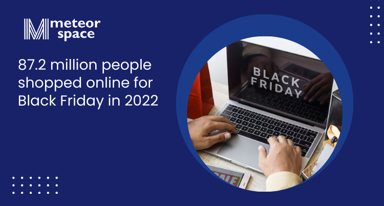 Meteor Space - 87.2 million people shopped online for Black Friday in 2022