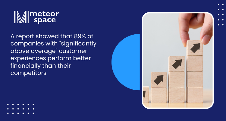 Meteor Space - companies with significantly above average customer experiences perform better