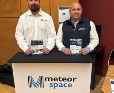 Team at the Cookstown job fair representing Meteor Space