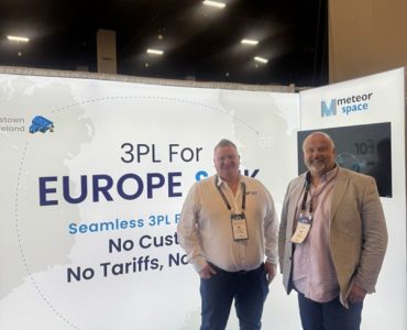 Meteor Space’s Michael with EXG Pro CEO Alan Fenwick at Licensing Expo 2025.
