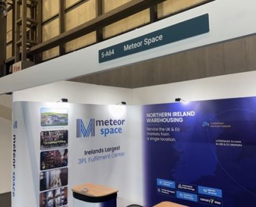 Meteor Space exhibition booth signage at Stand 5-A64, January Furniture Show 2025.
